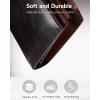 imageBOSTANTEN Womens Leather Wallets RFID Blocking Large Capacity Trifold Card Holder Ladies Phone Clutch BrownCBlackBrown