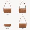 imageBOSTANTEN Woven Purses for Women Vegan Leather Hobo Bag Shoulder HandbagsWoven Brown