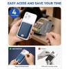 imageBOSTANTEN for MagSafe Wallet with Stand Magnetic Wallet for iPhone 1615141312 Pro Max Plus Leather Minimalist Magnetic Phone Wallets Phone Card Holder Fit 4 Cards PinkBlue