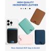 imageBOSTANTEN for MagSafe Wallet with Stand Magnetic Wallet for iPhone 1615141312 Pro Max Plus Leather Minimalist Magnetic Phone Wallets Phone Card Holder Fit 4 Cards PinkTurquoise