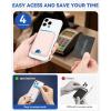 imageBOSTANTEN for MagSafe Wallet with Stand Magnetic Wallet for iPhone 1615141312 Pro Max Plus Leather Minimalist Magnetic Phone Wallets Phone Card Holder Fit 4 Cards PinkPink