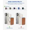 imageBOSTANTEN for MagSafe Wallet with Stand Magnetic Wallet for iPhone 1615141312 Pro Max Plus Leather Minimalist Magnetic Phone Wallets Phone Card Holder Fit 4 Cards PinkBrown