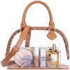 imageBOSTANTEN Clear Bag for Stadium Events Small Crossbody Purse Handbag with Top Handle for Concerts Sports TravelBrown