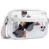 imageBOSTANTEN Clear Bag for Women Stadium Approved Clear Bags Small Crossbody Purse Trendy for Concerts Sports EventsPurpleguitar Strap