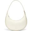 imageBOSTANTEN Crescent Shoulder Bag Vegan Leather Purses for Women Trendy Crossbody Clutch Hobo Handbag Adjustable StrapSmall Beige 945x276x531