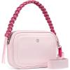 imageBOSTANTEN Crossbody Bags for Women Vegan Leather Designer Shoulder Purses Trendy Small Handbags with Paracord StrapPink