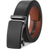 imageBOSTANTEN Mens Belt Leather Ratchet Belt For Men Dress and Casual with Adjustable Buckle Trim to Fit018  Black  Brown