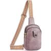 imageBOSTANTEN Small Sling Bag Crossbody Bags for Women Trendy Crossbody Purse Leather Chest BagApurple