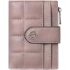 imageBOSTANTEN Small Wallet for Women Leather RFID Blocking Card Holder Bifold Compact Wallets With Zipper Coin Pocket BrownBeigeBlackPurple