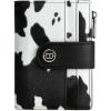 imageBOSTANTEN Small Wallet for Women Leather RFID Blocking Card Holder Bifold Compact Wallets With Zipper Coin Pocket BrownBeigeBlackWhite Cow Print