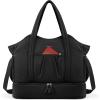 imageBOSTANTEN Weekender Bags for Women Waterproof Gym Bag with Shoe Compartment Ideal Carryon Bag for Sport and Travel BlackABlack
