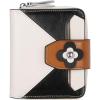 imageBOSTANTEN Women Leather Wallet Small RFID Blocking Bifold Zipper Pocket Wallet Card Case with ID Window BlackBeige3afloral Beige