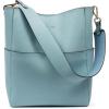 imageBOSTANTEN Womens Leather Designer Handbags Tote Purses Shoulder Bucket BagsA02blue