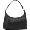 imageBOSTANTEN Woven Purses for Women Vegan Leather Hobo Bag Shoulder HandbagsBlack