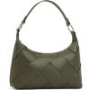 imageBOSTANTEN Woven Purses for Women Vegan Leather Hobo Bag Shoulder HandbagsOlive Green