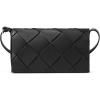 imageBOSTANTEN Woven Purses for Women Vegan Leather Hobo Bag Shoulder HandbagsWoven Black