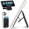 imageBOSTANTEN for MagSafe Wallet with Stand Magnetic Wallet for iPhone 1615141312 Pro Max Plus Leather Minimalist Magnetic Phone Wallets Phone Card Holder Fit 4 Cards PinkBlack