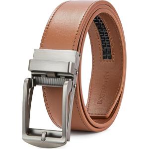 imageBOSTANTEN Belt Men Leather Reversible Belts for Men 1 38quot for Casual Golf Dress Pants TwoinOne Belt Gift003brown