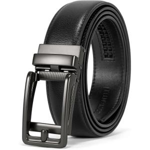 imageBOSTANTEN Belt Men Leather Reversible Belts for Men 1 38quot for Casual Golf Dress Pants TwoinOne Belt Gift006black