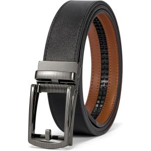 imageBOSTANTEN Belt Men Leather Reversible Belts for Men 1 38quot for Casual Golf Dress Pants TwoinOne Belt Gift008black  Brown