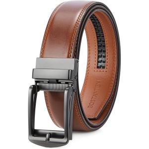 imageBOSTANTEN Belt Men Leather Reversible Belts for Men 1 38quot for Casual Golf Dress Pants TwoinOne Belt Gift009dark Brown