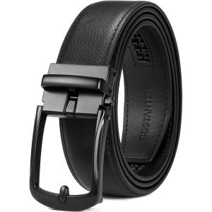 imageBOSTANTEN Belt Men Leather Reversible Belts for Men 1 38quot for Casual Golf Dress Pants TwoinOne Belt Gift011all Black