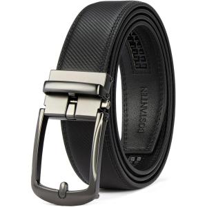 imageBOSTANTEN Belt Men Leather Reversible Belts for Men 1 38quot for Casual Golf Dress Pants TwoinOne Belt Gift012twill Black