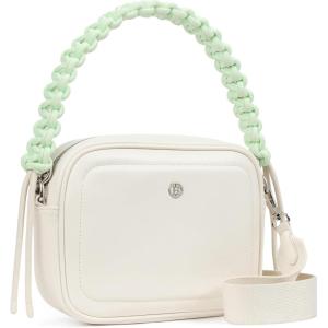 imageBOSTANTEN Crossbody Bags for Women Vegan Leather Designer Shoulder Purses Trendy Small Handbags with Paracord StrapWhitebeige