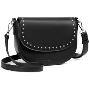 imageBOSTANTEN Crossbody Bags for Women Vegan Leather Purses Quilted Shoulder Handbags with Adjustable Shoulder StrapC4black