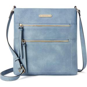 imageBOSTANTEN Crossbody Purses for Women Medium Shoulder Bag Quilted Handbags with Zipper PocketC07blue