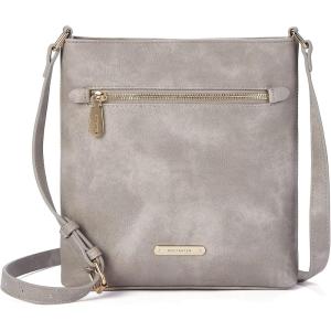 imageBOSTANTEN Crossbody Purses for Women Medium Shoulder Bag Quilted Handbags with Zipper PocketC07grey