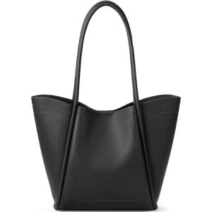 imageBOSTANTEN Purses for Women Trendy Travel Shoulder Bag Ladies Designer Tote Handbag 2025 114quot x 3quot x 122quotBlack