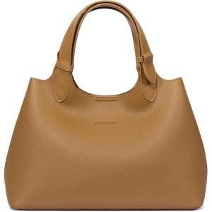 imageBOSTANTEN Satchel Purses for Women Trendy Slouchy Bags Vegan Leather Shoulder Bag Designer Purses with Adjustable StrapBrown