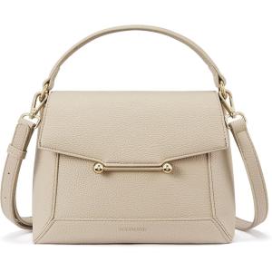 imageBOSTANTEN Small Crossbody Bags for Women Trendy Top Handle Shoulder Purse Vegan Leather Handbags with FlapNude
