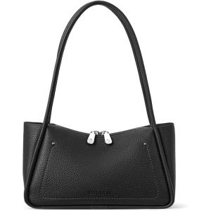 imageBOSTANTEN Small Hobo Bags for Women Shoulder Bag for Women Trendy Designer Fall Purse Vegan Leather HandbagAblack