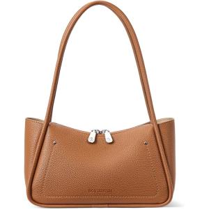 imageBOSTANTEN Small Hobo Bags for Women Shoulder Bag for Women Trendy Designer Fall Purse Vegan Leather HandbagAbrown