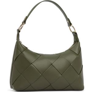 imageBOSTANTEN Woven Purses for Women Vegan Leather Hobo Bag Shoulder HandbagsOlive Green