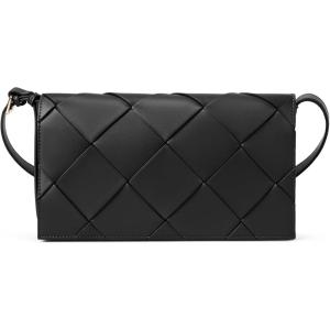 imageBOSTANTEN Woven Purses for Women Vegan Leather Hobo Bag Shoulder HandbagsWoven Black