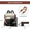 imageBOSTANTEN Backpack Purse for Women Fashion Designer Travel Backpack Leather Convertible Shoulder Bags Casual Daypack Brown0beigeblackbrown