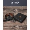 imageBOSTANTEN Belt Men Leather Reversible Belts for Men 1 38quot for Casual Golf Dress Pants TwoinOne Belt Gift004matteblackBrown