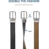 imageBOSTANTEN Belt Men Leather Reversible Belts for Men 1 38quot for Casual Golf Dress Pants TwoinOne Belt Gift007fashionblackBrown