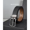 imageBOSTANTEN Belt Men Leather Reversible Belts for Men 1 38quot for Casual Golf Dress Pants TwoinOne Belt Gift008verticalblackBrown