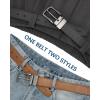 imageBOSTANTEN Belt Men Leather Reversible Belts for Men 1 38quot for Casual Golf Dress Pants TwoinOne Belt Gift008verticalblackBrown