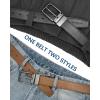 imageBOSTANTEN Belt Men Leather Reversible Belts for Men 1 38quot for Casual Golf Dress Pants TwoinOne Belt Gift009blackblackBrown