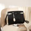 imageBOSTANTEN Briefcase for Women 156 Inch Genuine Leather Laptop Briefcase Shoulder Work Tote Bag PurseBblack