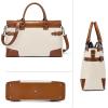 imageBOSTANTEN Briefcase for Women Leather Laptop Bag 156 inch Computer Messenger Office Business Work ToteApricot