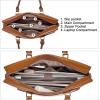 imageBOSTANTEN Briefcase for Women Leather Laptop Bag 156 inch Computer Messenger Office Business Work ToteApricot