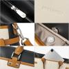 imageBOSTANTEN Briefcase for Women Leather Laptop Bag 156 inch Computer Messenger Office Business Work ToteBeige With Black