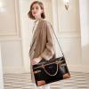 imageBOSTANTEN Briefcase for Women Leather Laptop Bag 156 inch Computer Messenger Office Business Work ToteBlack