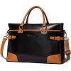 imageBOSTANTEN Briefcase for Women Leather Laptop Bag 156 inch Computer Messenger Office Business Work ToteBlack
